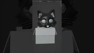 Сделал кошку в Blender3d / Про нейросети #shorts