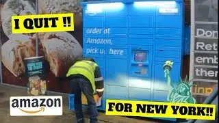 I QUIT Amazon to fly to NEW YORK !! #amazondriver #newyork
