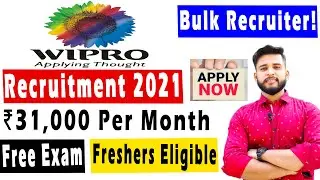🔴 Wipro Jobs For Freshers 2021 | Off Campus Drive For 2021 Batch | Wipro Jobs