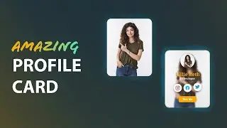 Animated Profile Card UI Design Using HTML & CSS 
