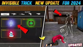 INVISIBLE TRICK IN FREE FIRE NEW UPDATE OB42 || FREE FIRE INVISIBLE BUG