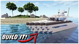 How To Build a Yacht in Minecraft - Step-by-Step Tutorial!