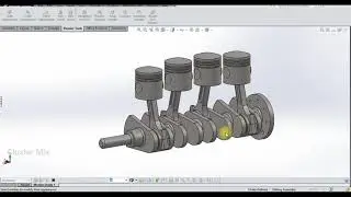 ENGINE DESIGN IN SOLIDWORKS || CAD PROJECTS