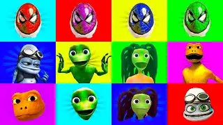 WRONG HEADS TOP SUPERHEROES - Crazy Frog, Dame Tu Cosita, Patila, El Chombo Alies Green - Spiderman