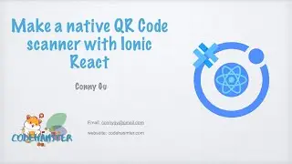 Ionic React Tutorial: How to build a native QR code scanner with ionic react (capacitor)