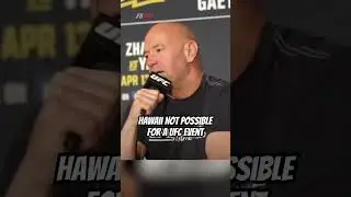 Hawaii NOT Possible for a UFC Event