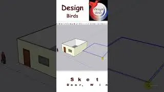Animation in Sketchup | Shorts Sketchup 3D Door Windoor Roof 