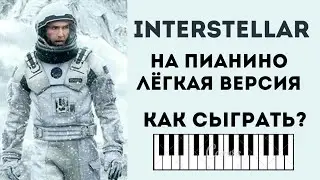 ИНТЕРСТЕЛЛАР на ПИАНИНО для начинающих! РАЗБОР. Лёгкая версия, ноты