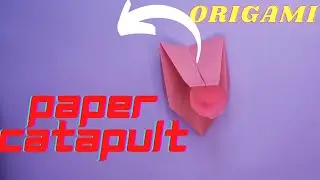 How to make a catapult out of paper/ Как сделать катапульту из бумаги