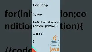 Declare loops in java || Syntax || Quick Question #shorts
