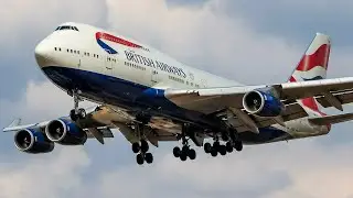 Boeing 747 ONLY !  Compilation / ALL AIRLINES + Cargo / Landing, and Take off around the World