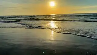 Soft Sunrise Over the Atlantic 🌅 4 Hours of Ocean Waves for Sleep & Focus | Little Talbot Island 4K