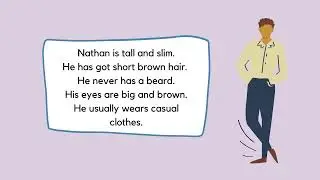 Life story: How to describe someone in English🙋Present simple beginner listening practice