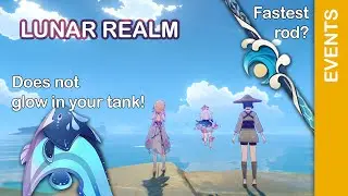 Compare Fishing Rods - Full Fish event Lunar Realm, Moonfins fish | Genshin compilation