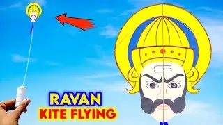 Ravan kite making , how to make kite , patang kese banate he , Dusshera Special kite making