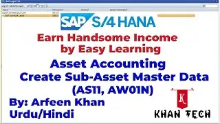 How to post SAP-AA: Create Sub-Asset Master Data (AS11) (Urdu/Hindi)