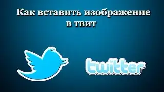 Как вставить изображение в твит