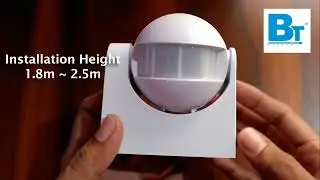Blackt Electrotech PIR Sensor with Light and Energy Saving Motion Detector Wall Mounted Switch