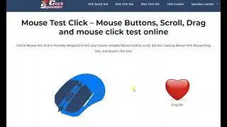 Mouse Test Click – Mouse Buttons, Scroll, Drag and mouse click test online