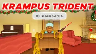 TROLLING With The KRAMPUS TRIDENT In Roblox NEIGHBORS..
