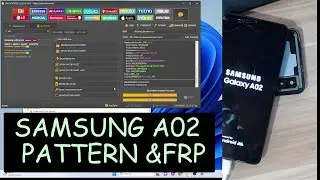 SAMSUNG GALAXY A02 A022F PATTERN PASS & FRP ONE CLICK VIA UNLOCKTOOL TESTPOINT