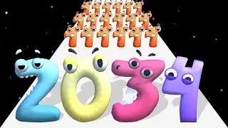 MERGE NUMBERJACK RUN 3D - Level Up Number Lore Run Race Stack Master Freeplay (Part 1)