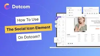 Add Social Icons to Your Website With Ease! | Dotcom web builder #social #icon #media