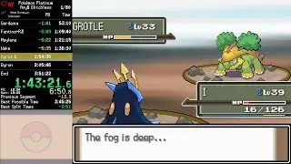 Pokémon Platinum Any% Glitchless Speedrun in 3:43:40 (PB from Barrier Blitz)