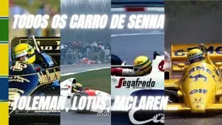 Todos os carros que Ayrton Senna pilotou na Fórmula 1 1984 a 1994