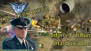I blitz the Generals Challenge in 48 minutes on Hard Diff (as Airforce)!