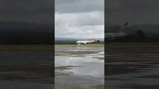 Super Air Jet Indonesia Airbus A320 Takeoff on wet Runway #shorts #aviation