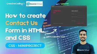 How to make Contact Us Page in HTML and CSS | CSS MiniProject | Responsive Webpage Design | Tutorial