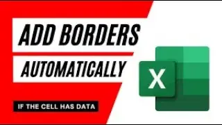 How to Set Automatic Border in MS Excel||border in excel||excel tutorial