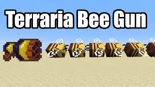 Terraria Bee Gun in Minecraft Snapshot 19w34a