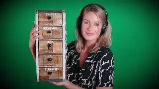 ASMR TINGLE TREASURE BOX  [ tapping, crinkle, scratching & sticky fingers ]
