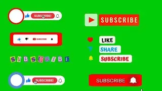 ✅Subscribe Button Green Screen | Subscribe And Like Button Green Screen