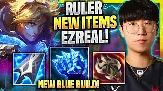 RULER TRIES EZREAL WITH NEW ITEMS! *EZREAL NEW BLUE BUILD!* | Ruler Plays Ezreal ADC vs Sivir!