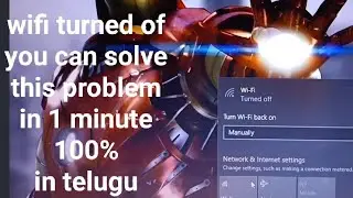 how to slove wifi turned off problem in 1 minute
