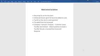 MC Feature    Maid Central Tip Options