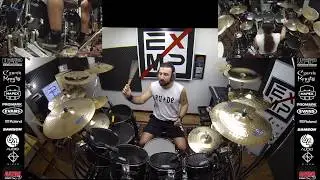 CREEPING DEATH Extreme Drum Cover - Gee Anzalone feat. Braindamage - Metallica Song