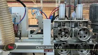 Vertical finger-jointing line with manual stacking solution - Opti-Solution (1458)