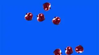 falling Onion green screen/animation vegetable Onion green screen