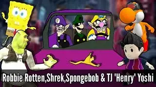Robbie Rotten,Shrek,Spongebob & TJ 