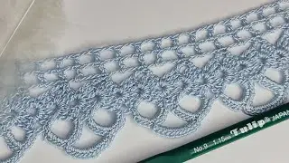 Çok kolay Tığişi Örgü Kenar Danteli / Havlu Kenarı & Easy Crochet Knitting Tutorial