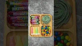 Filling platter with sweets