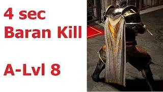 4 sec Baran | Awakened LVL 8 Kill | POE 3.9 Elderslayer Conqueror of the Atlas