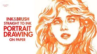 Portrait with AURORA Orange Ink