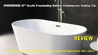 Review Woodbridge B-0033 + F-0002 67" Air Bubble Freestanding Bathtub Overflow