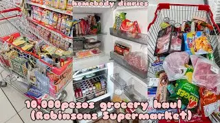 homebody in ph | 10,000pesos grocery haul 🥩🥦 fridge & pantry tour 🧃🥓