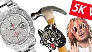 Smashing My $5,000 Rolex Every time Lil Pump Says “Gucci Gang” (5K Views) Wolves Game Vlog
